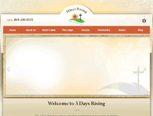 Tablet Screenshot of 3daysrising.com